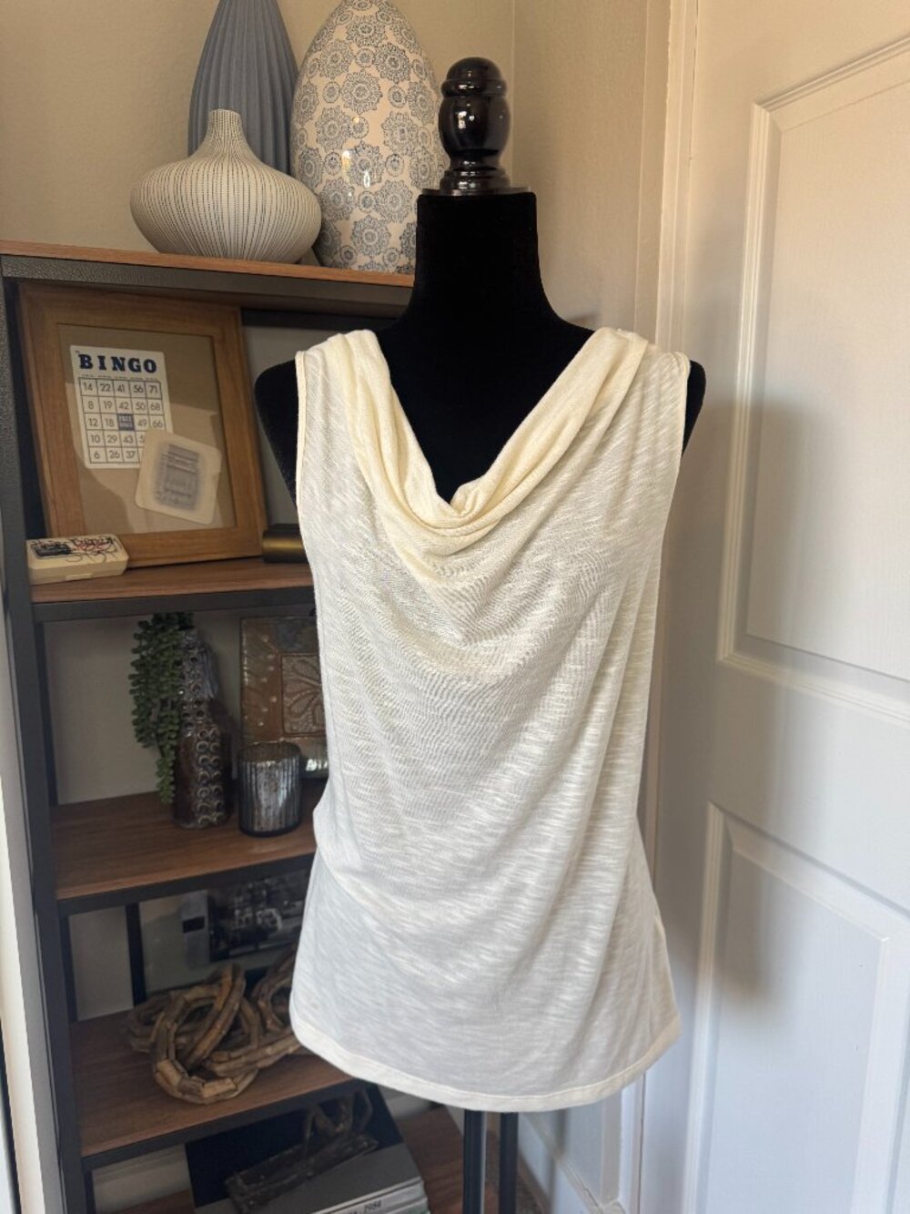 Banana Republic Drape Neck Cross-back Top - Size M